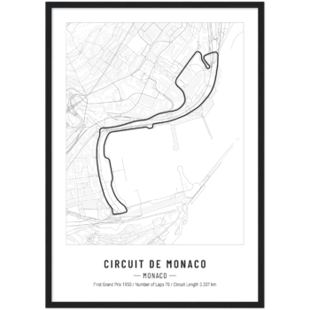 circuit de monaco f1 poster